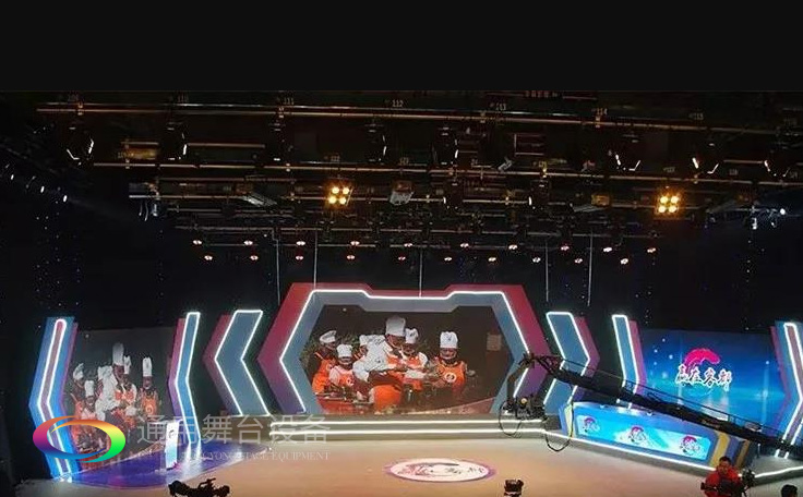 坐標(biāo)廣東梅州！通用舞臺承接梅州廣播電視臺演播廳項目